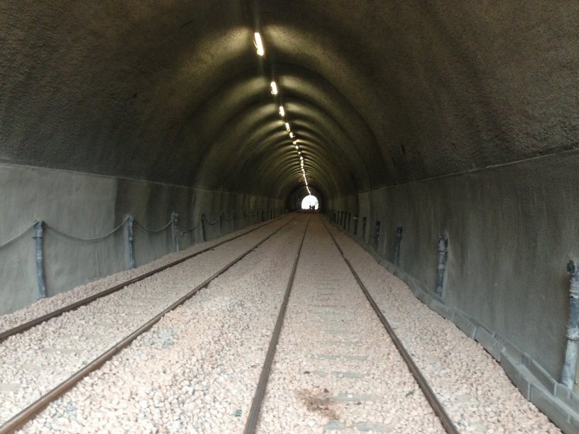 Interior of Holme Tunnel after extensive repairs were carried out in March 2014.