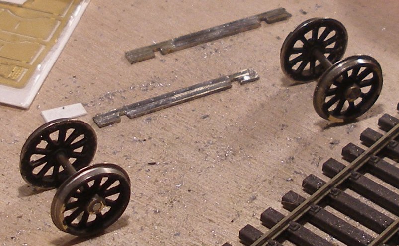 The frames for the floating bogie were formed from bullhead rail.