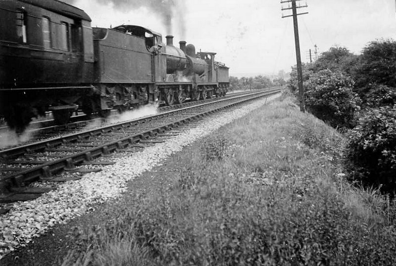 0-6-0s working a passenger train at Towneley on the Copy Pit line c. 1937