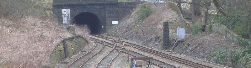 Remains of Calder Valley private railway bridge 109 as seen in 2013, looking eastwards. 