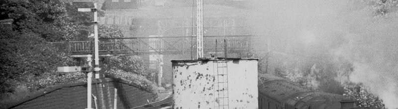 Calder Valley private railway bridge 109 as seen in 1966, looking eastwards. 