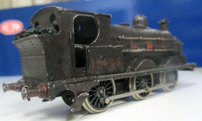 EM gauge Cotswold LYR Barton Wright Class 23 0-6-0 saddle tank three quarters rear view fireman's side