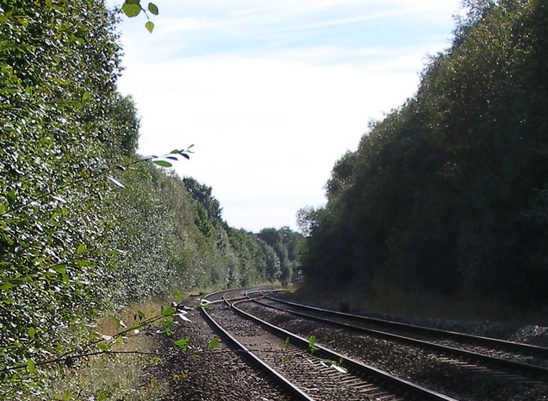 Bradley Wood Junction, Calder Valley Main Line as seen on 11 September 2016