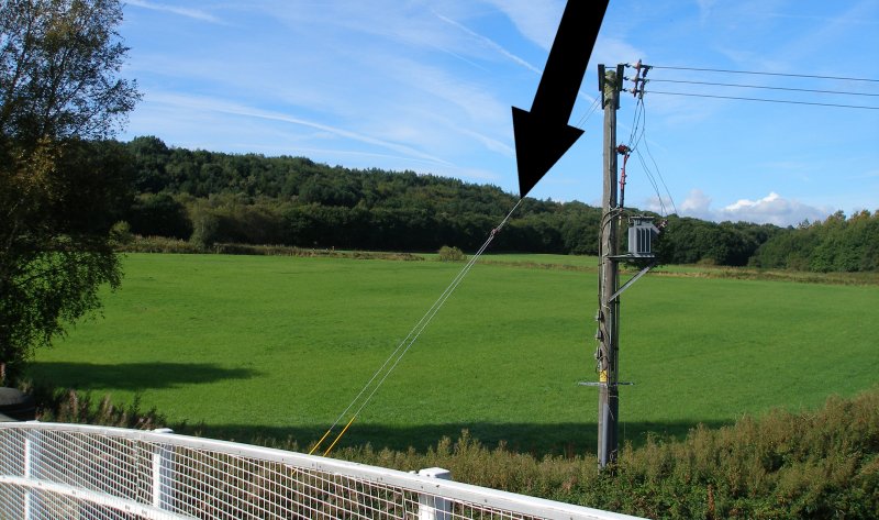 Site of Bradley Wood Junction as seen from Hebble and Calder Canal.