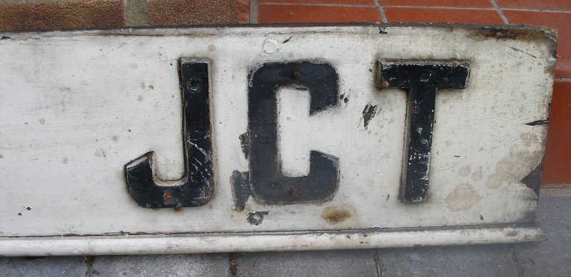 Bradley Wood Junction signal box name board 29 August 2016 Letter C