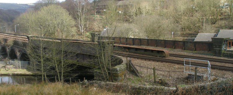 Gauxholme Canal Bridge and Viaduct (Bridge 101) photographed on Friday 25 March 2016.