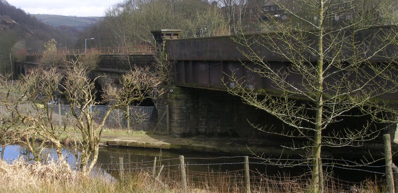 Gauxholme Canal Bridge and Viaduct (Bridge 101) photographed on Friday 25 March 2016.