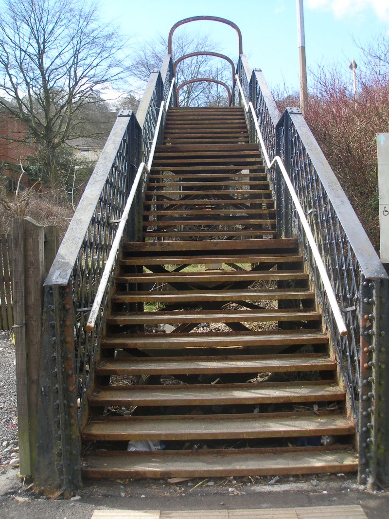 Walsden Footbridge (Bridge 98) surveyed on Friday 25 March 2016.