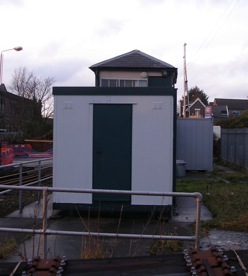 Brierfield Box southern profile with equipment cabinet filling the foreground