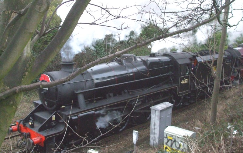 44871 north of Brighouse on 14 February 2016