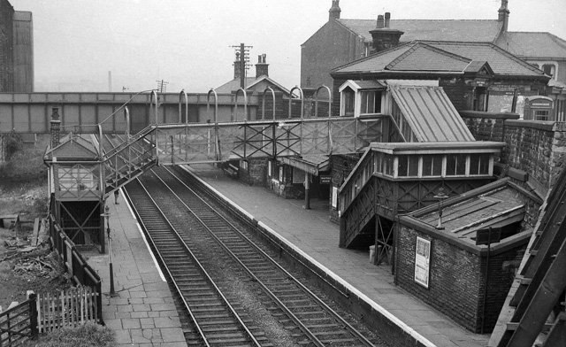 Burnley Barracks Station as photographed by Ben Brooksbank in the early 1960s.