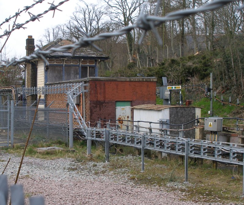 Chorleywood Station signal box, Metropolitan Line, London Underground: southern elevation