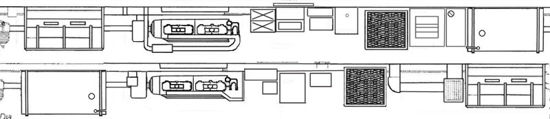 BR Swindon-built Class 124 engine underframe extracted from a PDH Drawings plan.