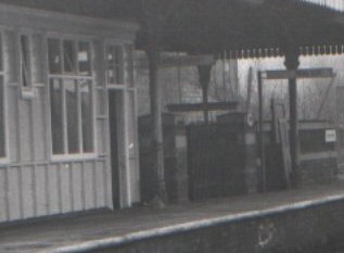 Detail of original Platform 2 waiting room just prior to demolition in the 1980s