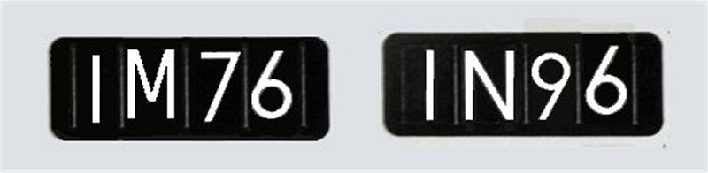 Headcodes for Trix/Dapol Class 124 InterCity unit.