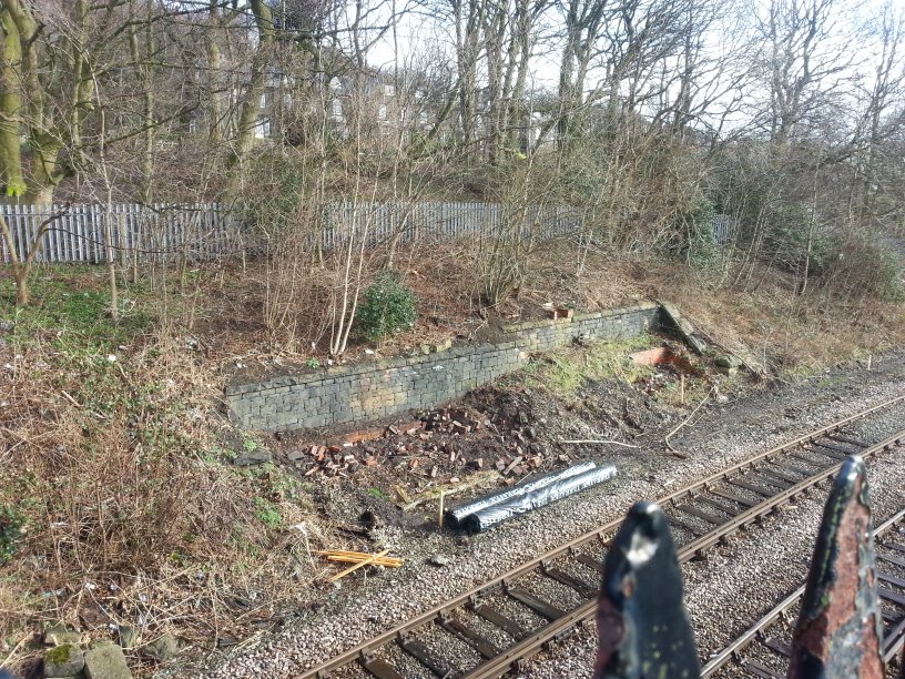 Site of Stansfield Junction Signal Box February 2014