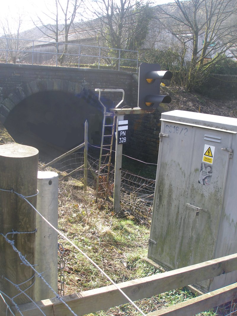 Dean Royd Tunnel (cut and cover) northern portal as photographed on 25 March 2016.