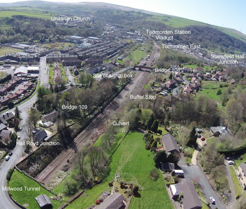 Hall Royd Junction looking west towards Todmorden 2014