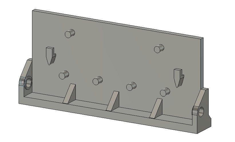 Class 124 lifting bracket in 4mm scale and created in Fusion 360
