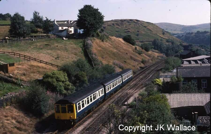 An eastward bound Class 110 approaches Horsfield Tunnel on 26 August 1983.