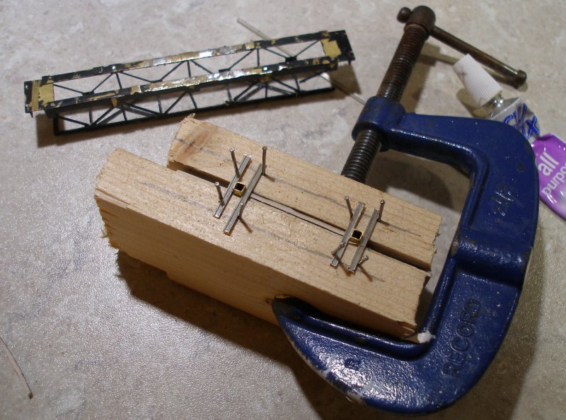 Hall Royd Junction signal gantry model: