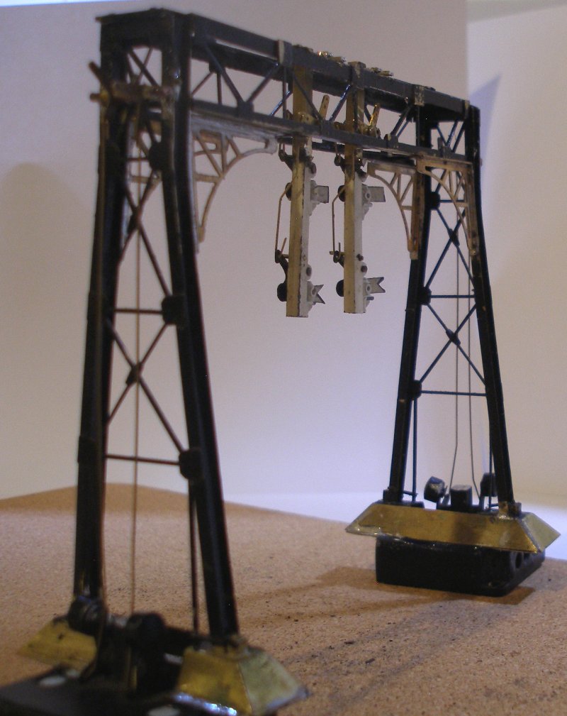 Hall Royd Junction signal gantry model: