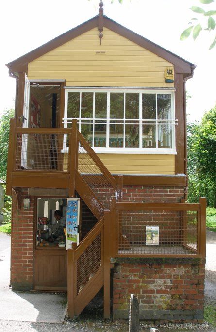 Preserved L&NWR signal box at Hartington on the Tissington Trail 8 June 2014 End elevation