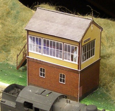 Finished L&NWR downloadable PDF signal box kit