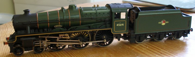 Hornby Royal Scot chassis with Mainline Jubilee body fitted
