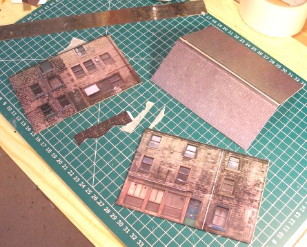 Building Halifax Road house kit: cut out sides