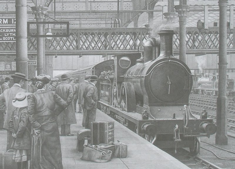 Extract from John Gibb's 'Manchester Victoria' pencil sketch.
