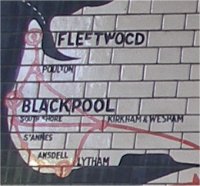 Manchester Victoria LYR Tile Map showing the Fylde lines