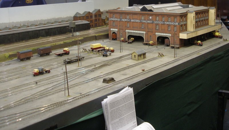 Shipley Model Railway Society's Leicester South layout as seen at Alexandra Palace on Sunday 29 March 2015.