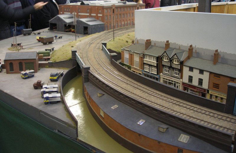 Shipley Model Railway Society's Leicester South layout as seen at Alexandra Palace on Sunday 29 March 2015.