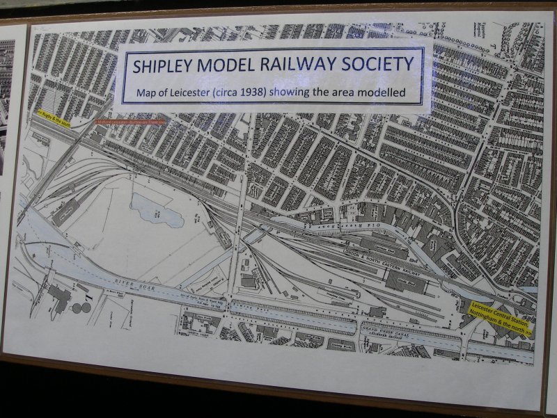 1938 Ordnance Survey map showing area of Leicester South modelled.