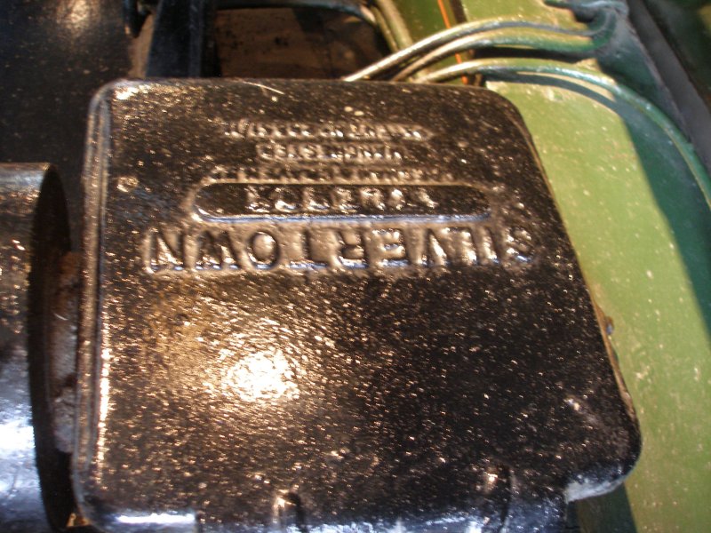 Stanier 'Coronation' Pacific 46235 'City of Birmingham' as seen in the ThinkTank Museum on 10 October 2015, showing the lid of a Silvertown mechancial lubricator.