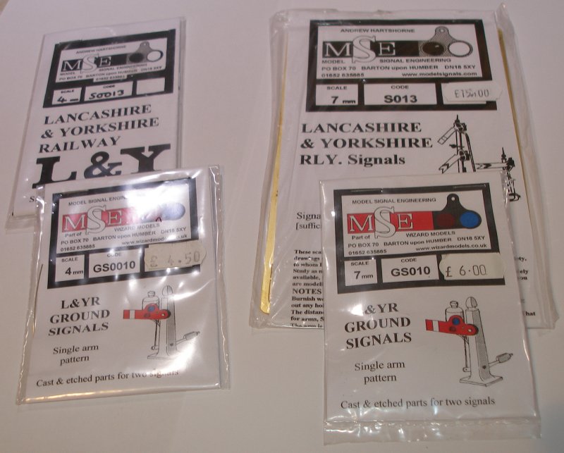 MSE L&YR signal arm packs S013, GS0013, S010 and GS010
010