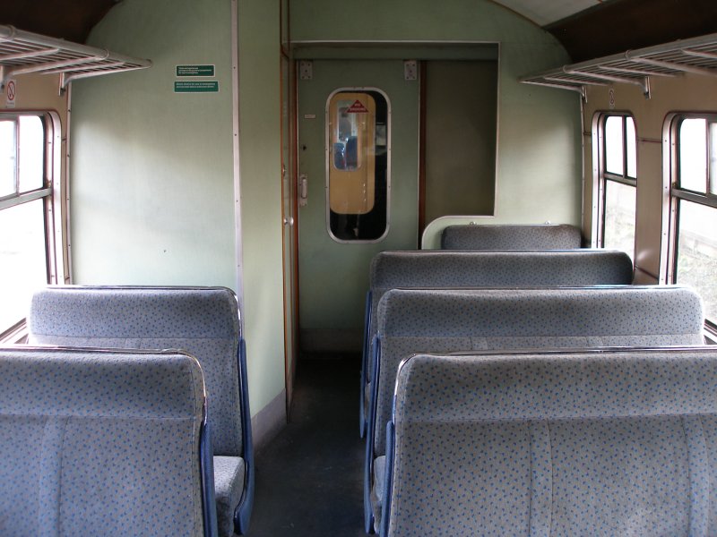 Metro-Cammell DMU Class 101 showing 2nd class seating and panelling