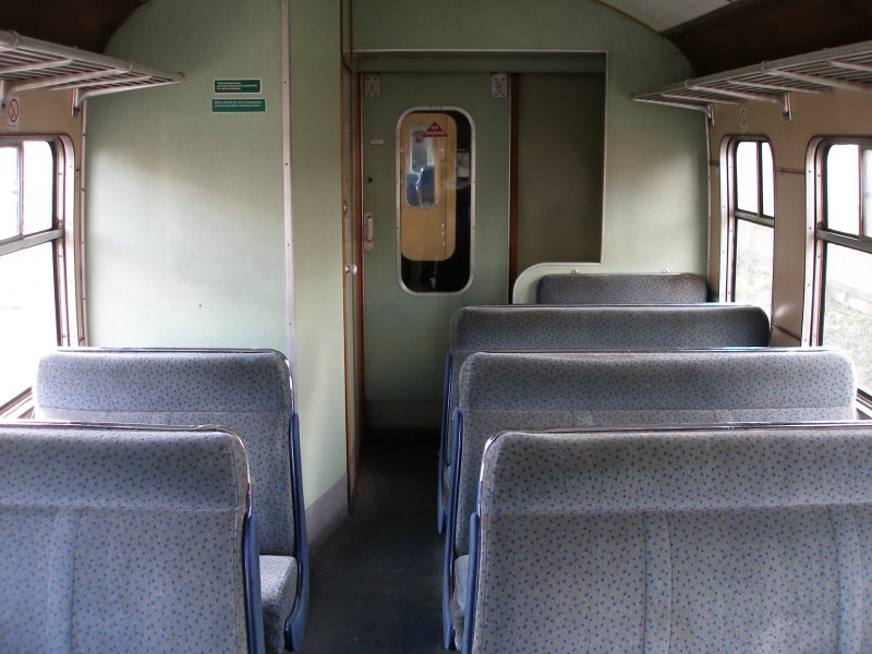 Metro-Cammell DMU Class 101 showing 2nd class seating and panelling