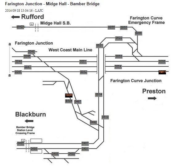 The Natterjack at Faringdon Junction awaiting a path on the WCML