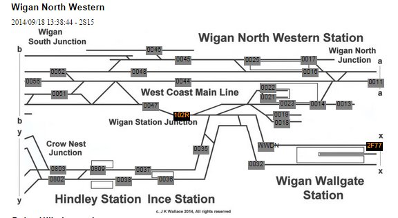 The Natterjack awaits departure from Wigan Station Junction