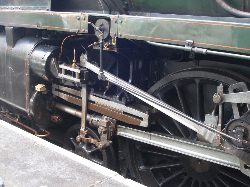 Detail shot of 70014 'Oliver Cromwell' lubricator detail