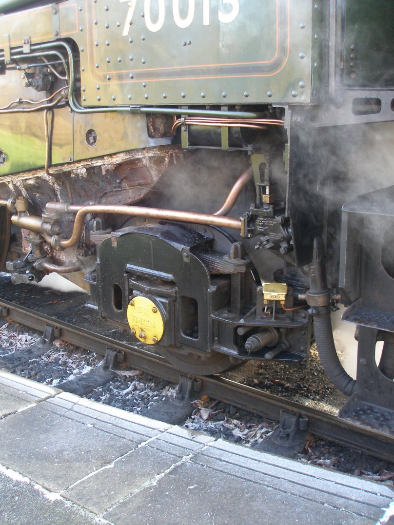 Detail shot of 70014 'Oliver Cromwell' pony truck detail