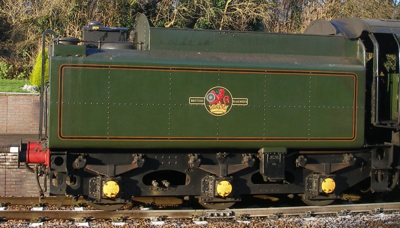 Detail shot of 70014 'Oliver Cromwell' tender side view