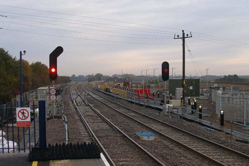 Oxford Parkway Sunday 25 October 2015: looking towards London.