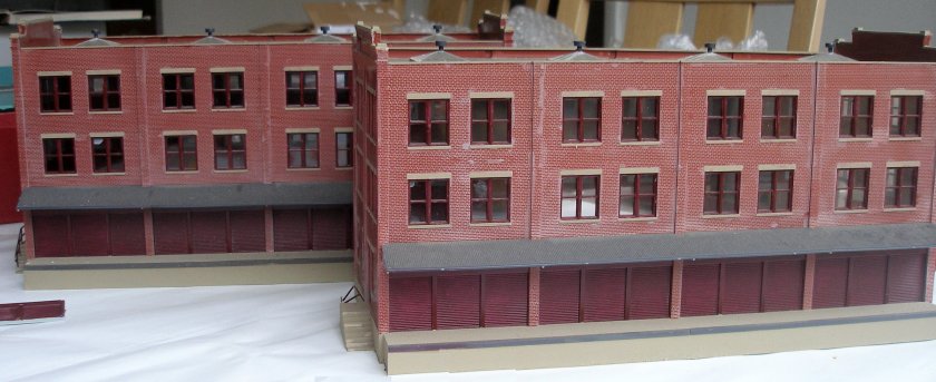 Walthers Cornerstone HO Scale Commissary/Freight Bluildings Kit as modified for an OO layout