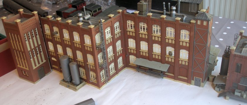 Kibri B-9798 (3 kits) Edwardian Factory in low-relief form