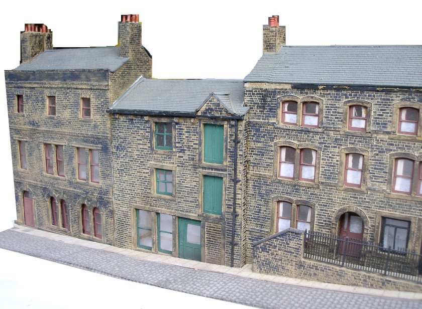 'Houses on the Hill' South Lane, Holmfirth. 4mm scale