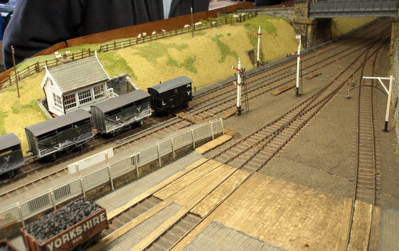 The Ryburn Lancahsire 7 Yorkshire Railway (LYR) P4 4mm scale layout as seen at the Lancashire & Yorkshire Railway Society Modeller's Meeting Todmorden 25 Mach 2023.