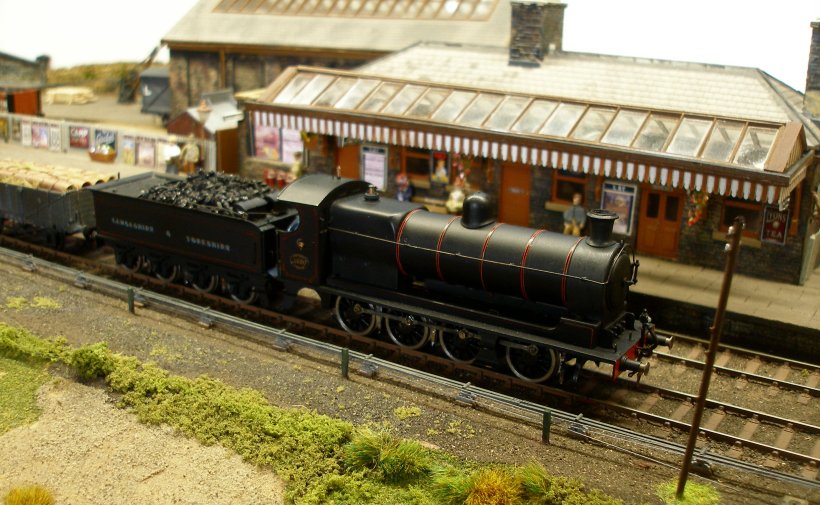 The Ryburn Lancahsire 7 Yorkshire Railway (LYR) P4 4mm scale layout as seen at the Lancashire & Yorkshire Railway Society Modeller's Meeting Todmorden 25 Mach 2023.